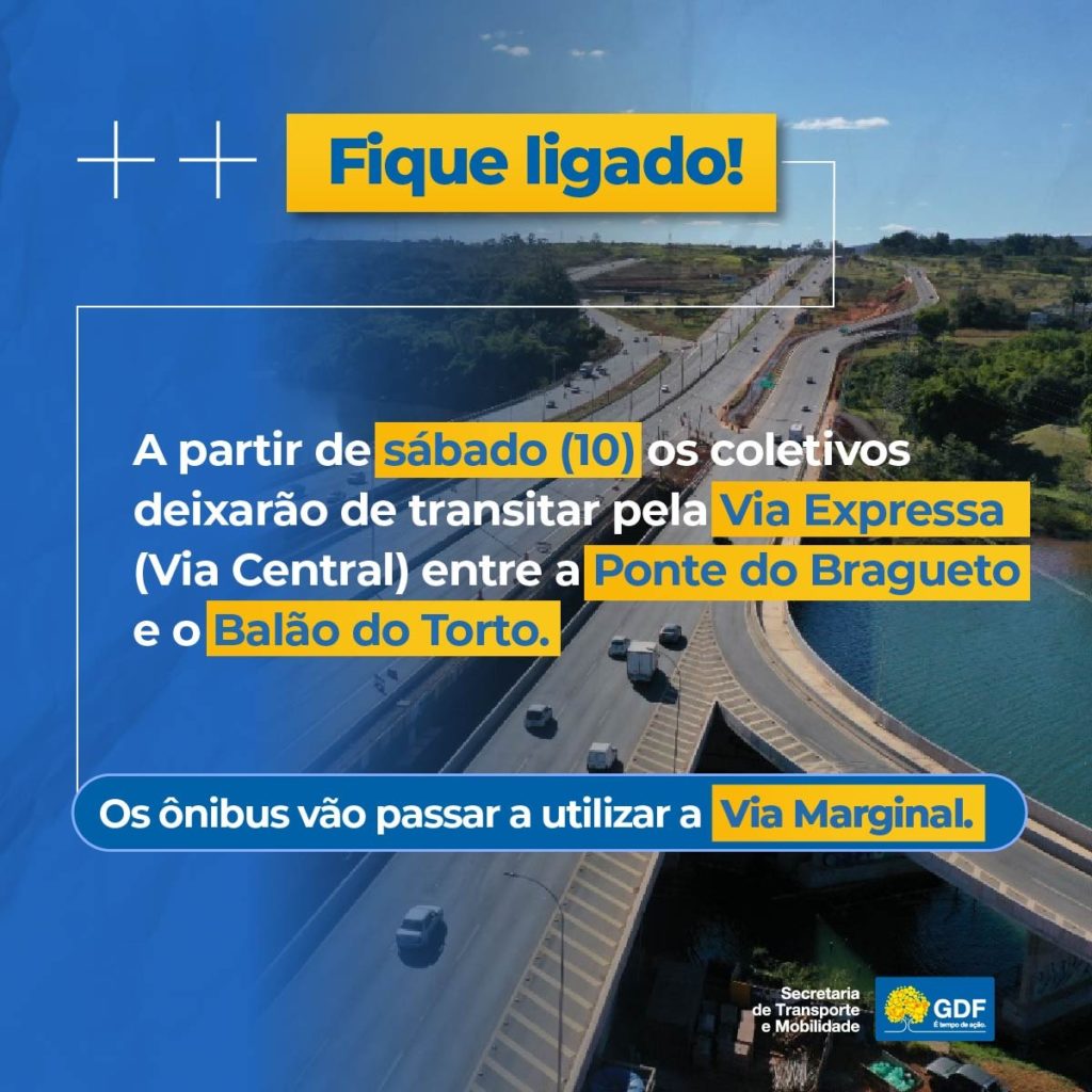 Obras na saída Norte alteram trajeto dos ônibus