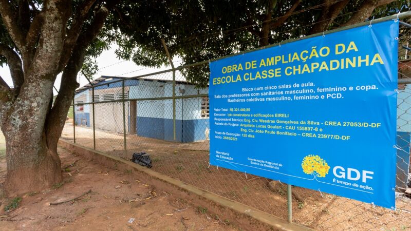 Assinada a ampliação da Escola Classe Chapadinha