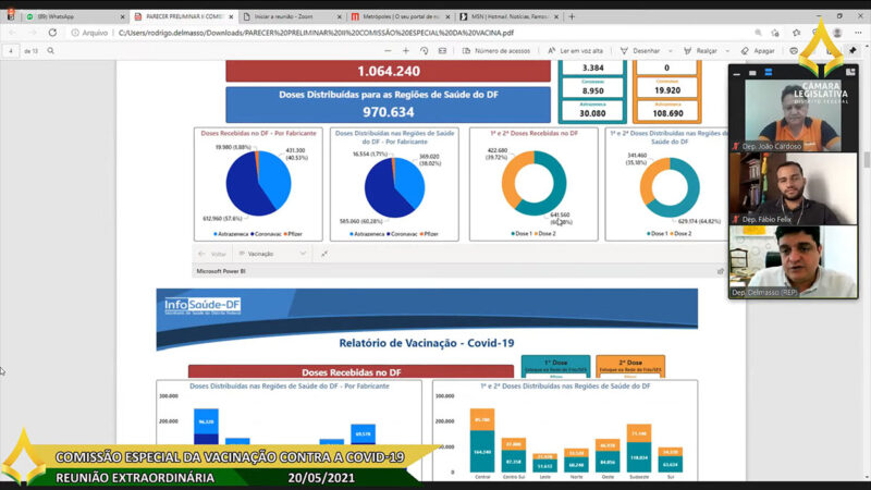 Comissão da Vacina recomenda melhorias para agendamento e campanha de combate à desinformação