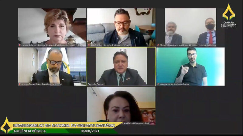 CLDF homenageia auditores da vigilância sanitária, categoria que fiscaliza as medidas de segurança no enfrentamento à pandemia