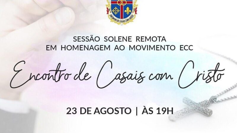 Câmara Legislativa homenageia movimento católico Encontro de Casais com Cristo