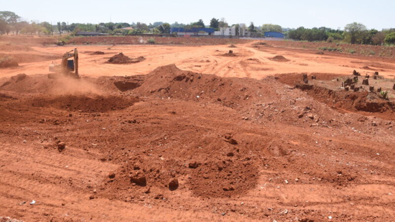 Bacia de contenção no Parque da Cidade está 55% executada