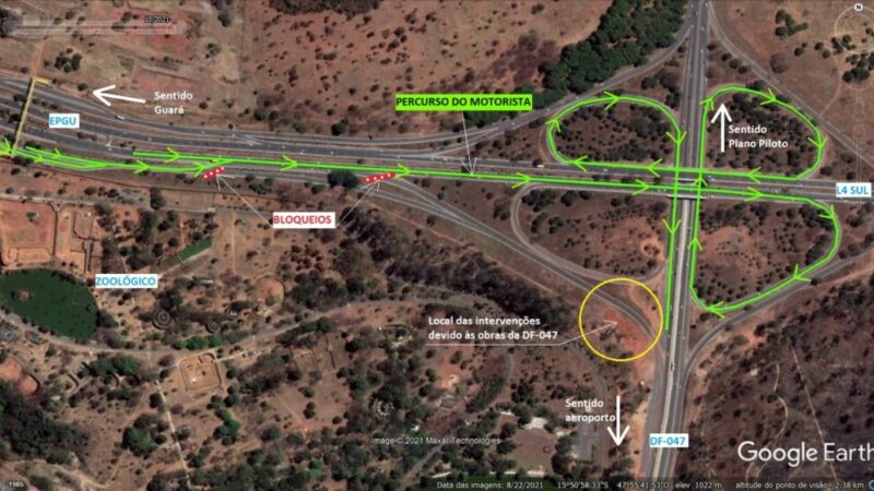 Alça de acesso ao Aeroporto bloqueada nesta terça (26)