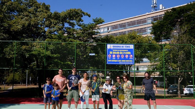 SQS 202 recebe quadra de tênis reformada