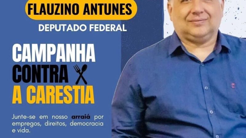Flauzino Antunes lança pré-candidatura a deputado federal nesta quinta, 23
