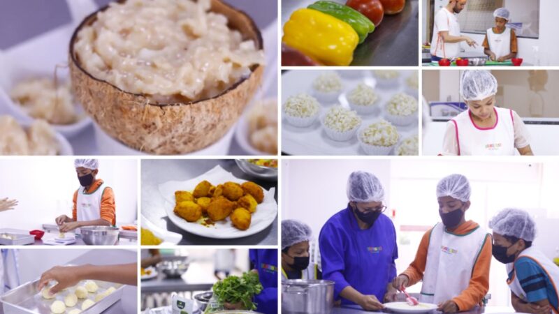 Oficina leva conhecimentos da gastronomia a alunos da rede pública