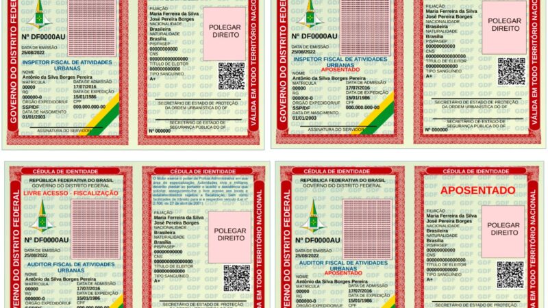 Auditores e inspetores fiscais ganharão identidade mais moderna