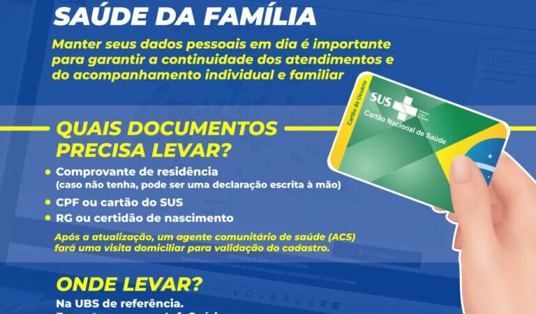 Usuários são incentivados a atualizarem o cadastro do SUS