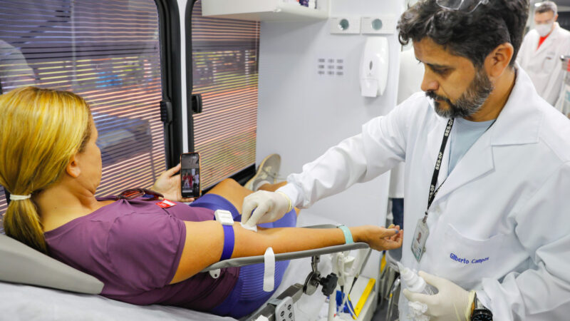 Unidade Móvel de Coleta de Sangue inicia campanha de Carnaval