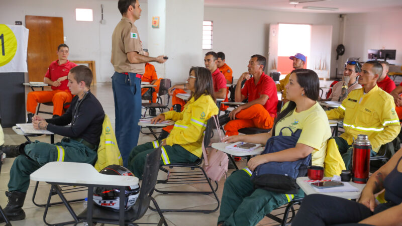 Servidores são capacitados para prevenção e combate a incêndios florestais